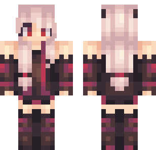 Rose Gothic Warrior Skin - Hero Minecraft skin for Bedrock 1.21