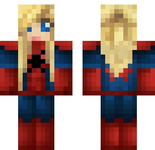 Crimson Captain Hero Skin - Hero Minecraft skin for Bedrock 1.21