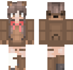Rustic Forest Huntress Skin - Hero Minecraft skin for Bedrock 1.21