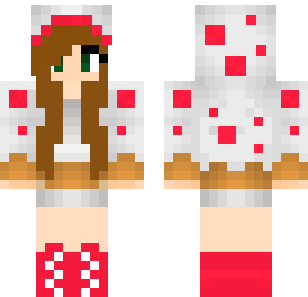 Crimson Rose Warrior Skin - Hero Minecraft skin for Bedrock 1.21