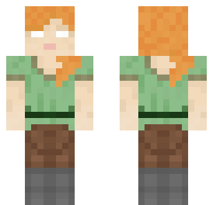 Emerald Ranger Alex Skin - Hero Minecraft skin for Bedrock 1.21