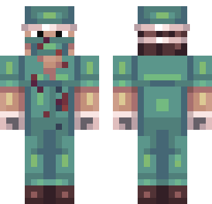 Skóra Leśnego Medyka Bojowego - Military Minecraft skin for Bedrock 1.21