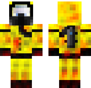 Skórka Złotego Żołnierza Ognia - Military Minecraft skin for Bedrock 1.21