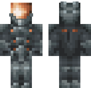 Zbroja Bojowa Węglowa - Skin - Military Minecraft skin for Bedrock 1.21