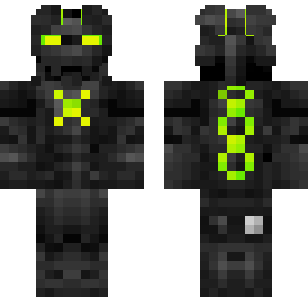 Skórka Cienia Neon Operative - Military Minecraft skin for Bedrock 1.21