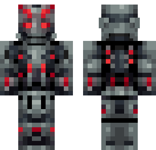 Szkarłatna Zbroja ze Ćwiekami - Military Minecraft skin for Bedrock 1.21