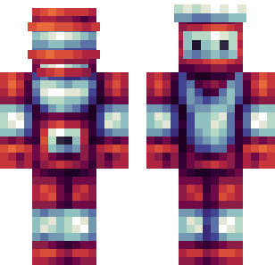 Skóra Szkarłatny Dowódca Bitwy - Military Minecraft skin for Bedrock 1.21