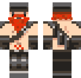 Skóra Żołnierza Karminowego z Brodą - Military Minecraft skin for Bedrock 1.21
