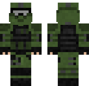 Skóra Leśnego Żołnierza Taktycznego - Military Minecraft skin for Bedrock 1.21