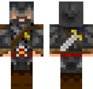 Skóra Wojownika w Ciemnej Zbroi - Military Minecraft skin for Bedrock 1.21