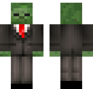 Zombie Business Suit Skin - Monsters Minecraft skin for Bedrock 1.21