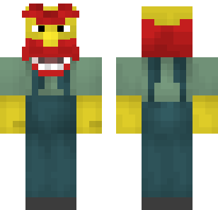 Skinn för Crimson Crowned Monster - Monsters Minecraft skin for Bedrock 1.21