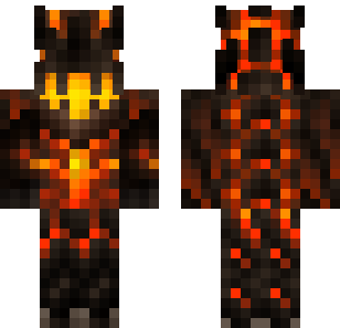 Molten Lavademondräkt - Monsters Minecraft skin for Bedrock 1.21