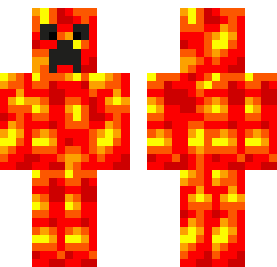 Brinnande Magma Creeper Skin - Monsters Minecraft skin for Bedrock 1.21