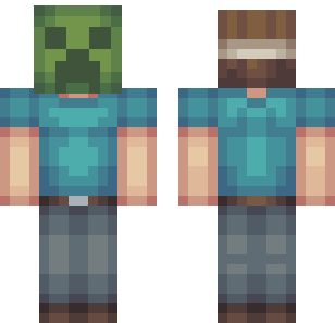 Creeper Forest Wanderer Skin - Monsters Minecraft skin for Bedrock 1.21