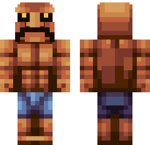 Copper Barbarian Warrior Skin - Monsters Minecraft skin for Bedrock 1.21