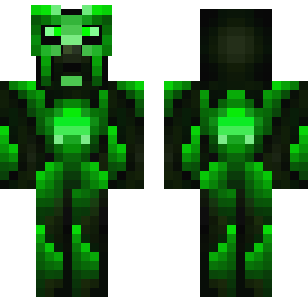 Smaragd Creeper Guardian Skin - Monsters Minecraft skin for Bedrock 1.21