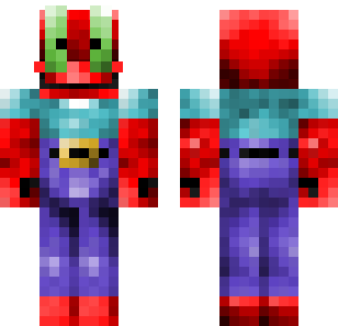 Zombie Watermelon Hero Skin - Monsters Minecraft skin for Bedrock 1.21