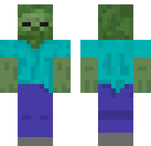 Aqua Zombie Warrior Skin - Monsters Minecraft skin for Bedrock 1.21