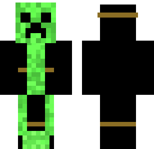 Emerald Shadow Creeper-skin - Monsters Minecraft skin for Bedrock 1.21
