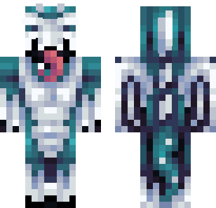 Frost Crystal Warrior Skin - Monsters Minecraft skin for Bedrock 1.21