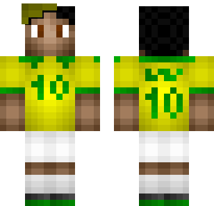 ब्राजील सॉकर चैंपियन स्किन - Sport Minecraft skin for Bedrock 1.21