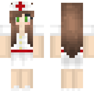 Medical Angel Nurse Skin - Stylish Minecraft skin for Bedrock 1.21