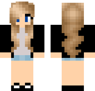 Blonde Beach Casual Skin - Stylish Minecraft skin for Bedrock 1.21
