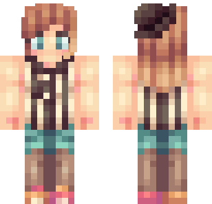 Autumn Vest Explorer Skin - Stylish Minecraft skin for Bedrock 1.21