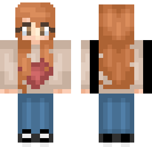 Autumn Rose Maiden Skin - Stylish Minecraft skin for Bedrock 1.21