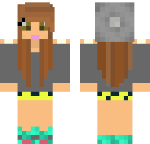 Emerald Beach Wanderer Skin - Stylish Minecraft skin for Bedrock 1.21