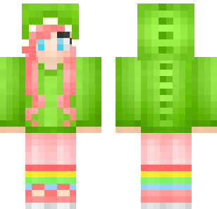 Emerald Forest Maiden Skin - Stylish Minecraft skin for Bedrock 1.21