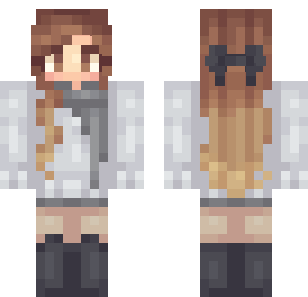 Autumn Scholar Robes Skin - Stylish Minecraft skin for Bedrock 1.21