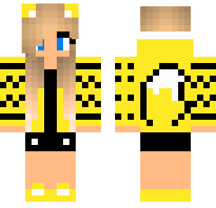 Golden Bee Queen Skin - Stylish Minecraft skin for Bedrock 1.21