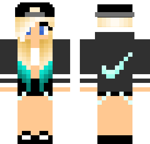 Aqua Business Professional Skin - Stylish Minecraft skin for Bedrock 1.21