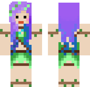 Violet Galaxy Explorer Skin - Stylish Minecraft skin for Bedrock 1.21