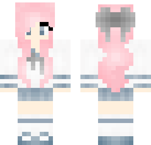 Pink Hoodie Girl Skin - Stylish Minecraft skin for Bedrock 1.21