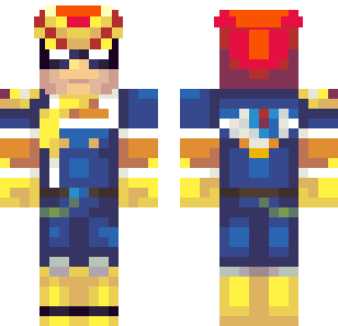 金色王冠冠军皮肤 - Super Heroes Minecraft skin for Bedrock 1.21