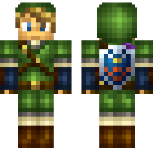 森林链接战士皮肤 - Super Heroes Minecraft skin for Bedrock 1.21