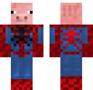 深红钢铁英雄皮肤 - Super Heroes Minecraft skin for Bedrock 1.21