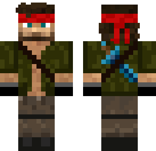 深红色绷带弓箭手皮肤 - Super Heroes Minecraft skin for Bedrock 1.21