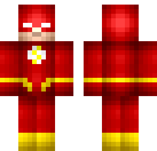 猩红闪电英雄皮肤 - Super Heroes Minecraft skin for Bedrock 1.21
