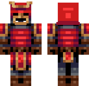 深红武士战士皮肤 - Super Heroes Minecraft skin for Bedrock 1.21