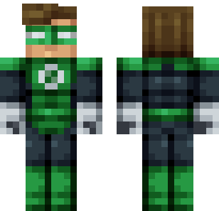 翡翠面罩英雄皮肤 - Super Heroes Minecraft skin for Bedrock 1.21