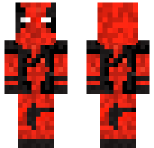 深红护甲恶魔皮肤 - Super Heroes Minecraft skin for Bedrock 1.21