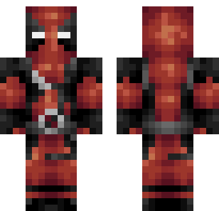 深红武装警惕者皮肤 - Super Heroes Minecraft skin for Bedrock 1.21