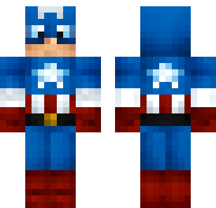 美国队长英雄皮肤 - Super Heroes Minecraft skin for Bedrock 1.21