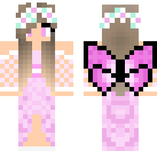 Pastelowe Skrzydła Motyla - Skin - Wings Minecraft skin for Bedrock 1.21
