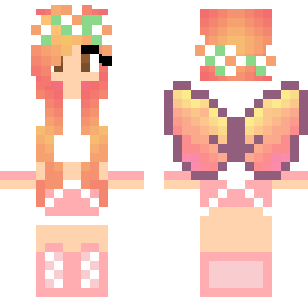 Skóra Anioła ze Skrzydłami Koralowymi - Wings Minecraft skin for Bedrock 1.21