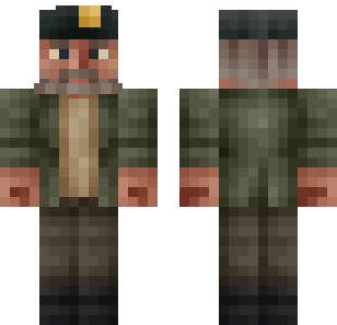 جلد حارس الغابة - Workers Minecraft skin for Bedrock 1.21